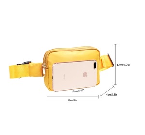 Unisex Lulu Dupe Lululemone 1l Crossbody Riem 2l Heuptasje Waterdichte Navy Taille En Borst Tas Duurzame Kenmerken - Product Image 6