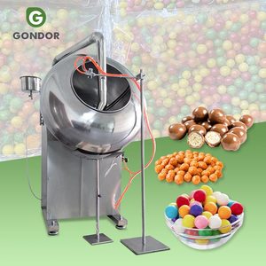 Small Commercial Chocolate Sugar Bean Round Table Top Industrial <b>Candy</b> Enrobe Pan Coater Coating <b>Machine</b> - Product Image 1