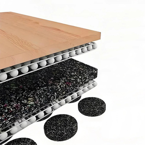 Tapis de <span class=keywords><strong>sol</strong></span> de <span class=keywords><strong>gym</strong></span> en caoutchouc à grain de bois de luxe, antidérapants, absorbant les chocs, faciles à nettoyer, revêtement de <span class=keywords><strong>sol</strong></span> de fitness pour usage domestique et commercial - Product Image 5
