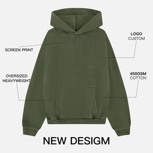 Hiver Free Mock Pull à <span class=keywords><strong>capuche</strong></span> en polaire couleur unie avec poche kangourou, unisexe, coupe oversize, écologique, 360g, Streetwear - Product Image 6