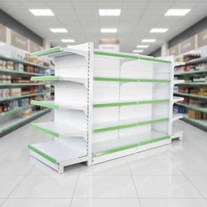 Estanterías Metálicas de Doble Cara para Góndolas PFT, Estanterías Sólidas para Supermercados, Recubrimiento de Polvo Epoxi, Independientes, Instalación Rápida - Product Image 1