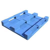 Palette Euro monoface à surface lisse et hygiénique, en HDPE, 4 voies, 1200x1000x195mm, charge statique 4T, charge dynamique 1T