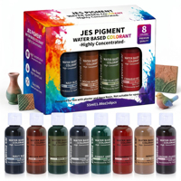 TIMESRUI Colorant liquide pigmenté ultra concentré à base d'eau, non toxique, pour Jesmonite, plâtre, résine aqueuse, ciment, béton