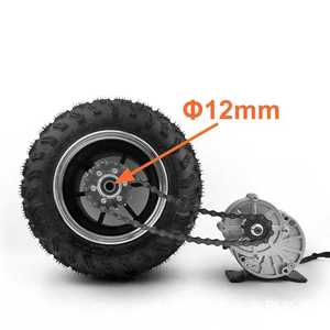<span class=keywords><strong>Kit</strong></span> de Conversión de Motor con Engranajes y Transmisión por Cadena para Bicicleta Eléctrica, Carretilla, Silla de Ruedas, con Rueda de Motor Ancha de 10x6.0-6 Pulgadas y Motor de 10 Pulgadas y 350W - Product Image 2