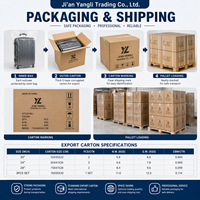 Valise à roulettes 20 pouces à ouverture latérale pour vente en gros, personnalisable avec logo, idéale pour les voyages d'affaires, bagage cabine