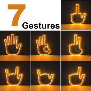 <span class=keywords><strong>Accessoires</strong></span> de voiture Lumières Lumière de doigt moyen Led Main de geste de voiture Lumière de doigt Led Main pour voiture - Product Image 3