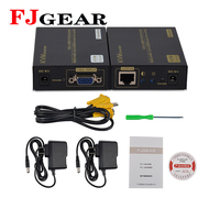 FJGEAR KVM Extender 300 Meter untuk VGA/USB Port KVM Extender Usb 300m VGA,SVGA,XGA,UXGA