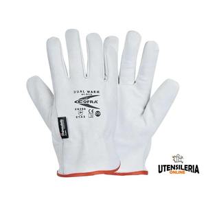 Cofra DUAL <b>WARM</b> leather <b>gloves</b> for cold protection (12 pairs) - Product Image 3