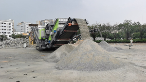 Usine mobile de concassage de calcaire pour la production de matière première du ciment - Product Image 3