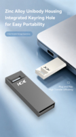Clé USB 2.0 C 32 Go haute vitesse compatible avec Windows, Mac, Linux, prise en charge du logo et de la couleur personnalisés
