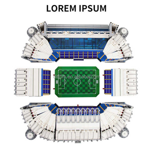 Estadio de Fútbol <span class=keywords><strong>Bernabeu</strong></span> a Escala 1:600, Modelo de Estadio para Armar, Bloques de Construcción de Juguetes con Luces - Product Image 3