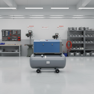 Compressore d'Aria a Vite Industriale Tre-in-Uno 7,5kW 10HP 8Bar 10Bar Trifase a Velocità Fissa per Macchinari Generali - Product Image 1