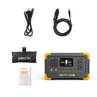Stock USA et UE PECRON E300LFP avec panneau solaire 100W, station d'alimentation portable 600W 288Wh, générateur d'énergie pour le camping, les urgences et les activités de plein air