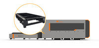 Machine de découpe laser à fibre haute vitesse entièrement fermée avec moteur servo Fuji, IA/PLT, refroidissement par eau, haute précision pour la découpe de métaux
