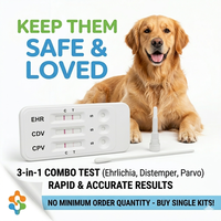 Bandelettes de test vétérinaire de bonne qualité, test Parvo ag CPV Ag pour chien, tests à domicile en une seule étape