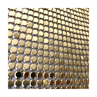 Maille en aluminium décorative en cristal de Rhinestone coupant le tissu de fil d'armure toile pour la technique tissée par vêtement