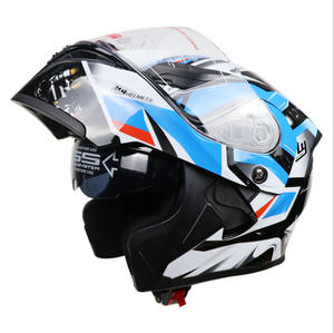Settembre speciale DOT approvato casco integrale modulare moto Dual Visor casco para moto Flip Up Motor Cycle <span class=keywords><strong>Helmet</strong></span> - Product Image 3
