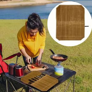 Bolsa de Lona Encerada Resistente para Chef con 7 Ranuras, Estuche para Cuchillos, para Viajes, Campamento y Cocina - Product Image 3