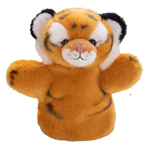 Nuevo títere de mano de tigre simulado personalizado 2025, adorable, apto para niños, con postura de pie y sentado, de peluche. - Product Image 1