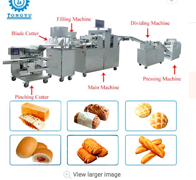 Заводская цена, функциональные коммерческие фрезерные машины для упаковки хлеба, полная линия