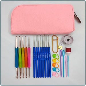 Full Set <b>Knitting</b> <b>Needles</b> Crochet Hooks <b>Knitting</b> Tools DIY Sewing Kit <b>for</b> Kids With <b>Bag</b> Gauge Scissors Stitch Holders - Product Image 2