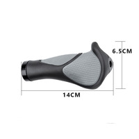 1 Paire de Poignées de Vélo en Aluminium, Poignées de Guidon de Vélo en Caoutchouc TPR Intégré, Couvercles de Guidon de VTT avec Verrouillage des Extrémités