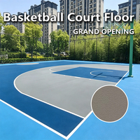 HANLI - Suelo de PVC Antideslizante de 5.0 mm con Diseño de Grano de Piedra para Exteriores, Suelo Duradero para Canchas de Baloncesto, Absorción de Impactos, Diseño Ecológico