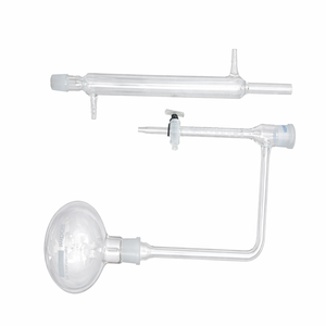MAYALAB OEM Ensemble d'appareil Dean-Stark en verre borosilicaté transparent, Fiole de 500 ml, Piège de 10 ml, Robinet de condensation, Condenseur Liebig pour la recherche en laboratoire - Product Image 2