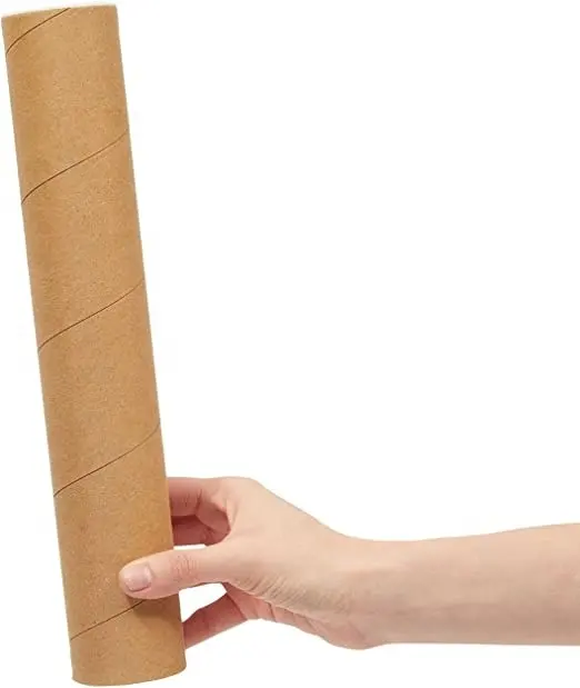 Eco Friendly Large Cardboard Tubos De Carton Postal Cylinder Paperboard Mailing Tube