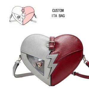 Producteur de sacs Ita personnalisés quantité minimale de commande bas Création Kawaii Heart Apple Eye Bread TV Messenger Sac Ita avec panneau personnalisable - Product Image 1