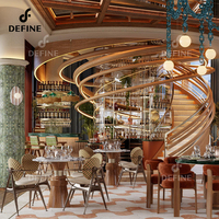 Meubles de restaurant modernes en marbre, ensemble table et chaises avec solutions personnalisées, boutique unique pour usage hôtelier