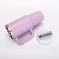 Vente chaude : Tasse isotherme en acier inoxydable de 40 oz avec logo personnalisé, tasse à café de 40 oz, tasse de voyage thermique avec poignée
