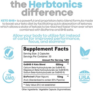 ケトBHBカプセルケトゲンサプリメントケトパウダー燃焼ピルはエネルギーを改善しますBHBカプセル外部ケトンピル - Product Image 2