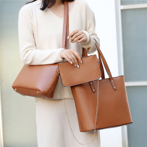 Women's Pu Multi Piece Elegant Casual Commute Women Handbag 3 in 1 Women Tote <b>Bag</b> Set Ladies Shoulder Crossbody <b>Clutch</b> Purse Kit - Product Image 2