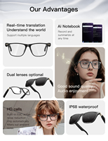 Lunettes Intelligentes M01PRO à Traduction 3D en Temps Réel avec Écran Virtuel 50"-80" BT Professionnel 2026