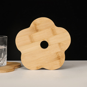 Bamboo <b>Heat</b> Insulating Mat Novelty Shape Flower Pattern Eco Friendly Kitchen Placemat Bowl Plate Mat Anti Scalding Casserole Pad - Product Image 4