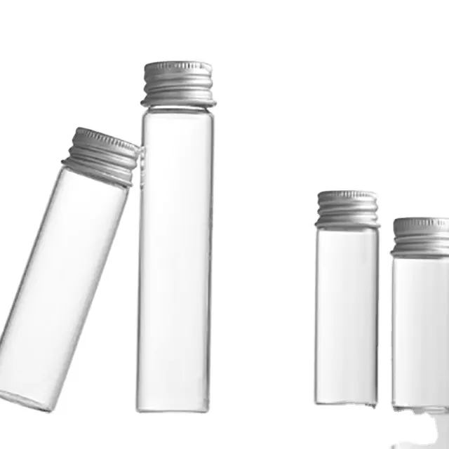 Aluminium Cap Transparante Candy Pre Roll Buis Fles Afdichting Sample Controle Glazen Fles Voor Schroef Mond Fles Cadeau Vial
