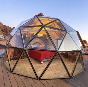 Iglú transparente insonorizado claro personalizado glamping burbuja cúpula tienda al aire libre - Product Image 2
