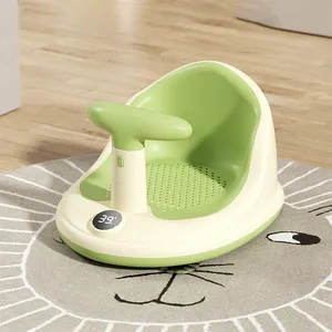 신생아 유아 목욕 제품 안전한 욕조 시트 온도계 유아 샤워 시트 휴대용 아기 목욕 의자