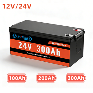 Batterie au lithium Lifepo4 12v 24v, système d'énergie solaire domestique, pack de batteries lithium-ion 100ah 200ah 300ah, batterie Lifepo4 - Product Image 1
