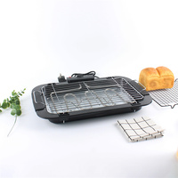Barbecue électrique d'intérieur moderne en acier inoxydable avec thermostat contrôlé non-fumeur Grill électrique pour la maison