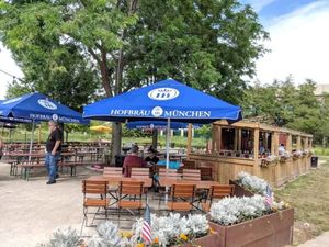 Sombrilla de playa de 2,5 m con logotipo Tigo Blue Publicidad Sombrilla de playa Paraguas personalizado barato - Product Image 6