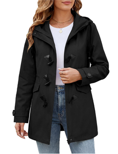 Nouvelle veste longue réversible pour femme, chaude, en fausse fourrure épaisse et polaire, à capuche, unie - Product Image 1