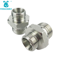 Raccord de tuyauterie hydraulique en acier forgé plaqué zinc 1CB 1DB, adaptateur de filetage métrique 16 mm, connecteur de filetage G1/4 BSP, adaptateur de raccord
