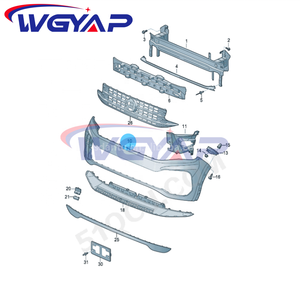WGYAP OEM 3CN 807 217 221 D GRU <strong>Front</strong> <strong>Bumper</strong> <strong>for</strong> Volkswagen Atlas Cross Sport TER ATLC 2018-2023 - Product Image 6