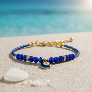 สร้อยข้อมือคริสตัลลูกปัดตาปีศาจ - Product Image 3