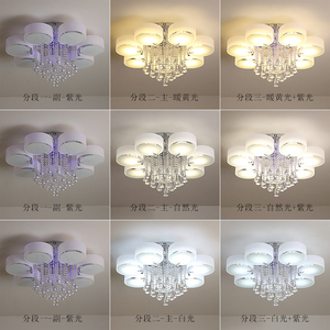 Ventilateur de plafond LED moderne avec télécommande, CRI 90, blanc chaud doux, base en bois, couvercle en acrylique, montage en surface, salon, garantie 3 ans - Product Image 3