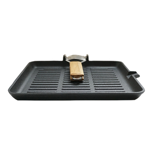 Cast Iron Skillets - <strong>Small</strong> Grill <strong>Pan</strong> Steak <strong>Frying</strong> <strong>Pan</strong> with Folding Handle for Kitchen Traveling Camping Cookware Preseason - Product Image 2