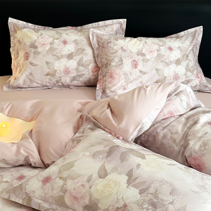 Juego de Ropa de Cama de Satén 100% Algodón 60S, 4 Piezas, Tacto Suave como la Seda, Impresión Digital HD, Para Todas las Temporadas - Product Image 4