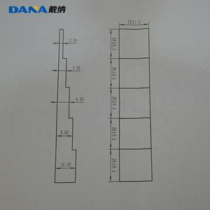 DANA <span class=keywords><strong>5</strong></span> passi ad ultrasuoni spessimetro blocco di calibrazione 2mm 4mm 6mm 8mm 10mm 20 # acciaio al carbonio 1018 acciaio Ndt NDT Ndt - Product Image 6